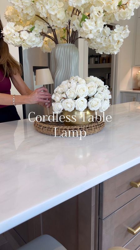 Cordless and rechargeable table lamp. Includes options for adjusting brightness and lumens. Looking forward to using on our patio as well. 

Outdoor living. Lighting. Neutral decor. Neutral lamp. Table Lamo. Kitchen. Area rug  

#LTKhome #LTKVideo #LTKstyletip