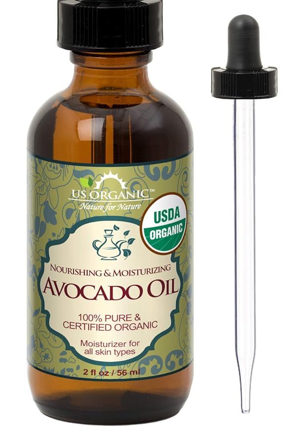 US Organic Avocado Oil Unrefined Virgin, USDA Certified Organic, 100% Pure & Natural, Cold Presse... | Amazon (US)