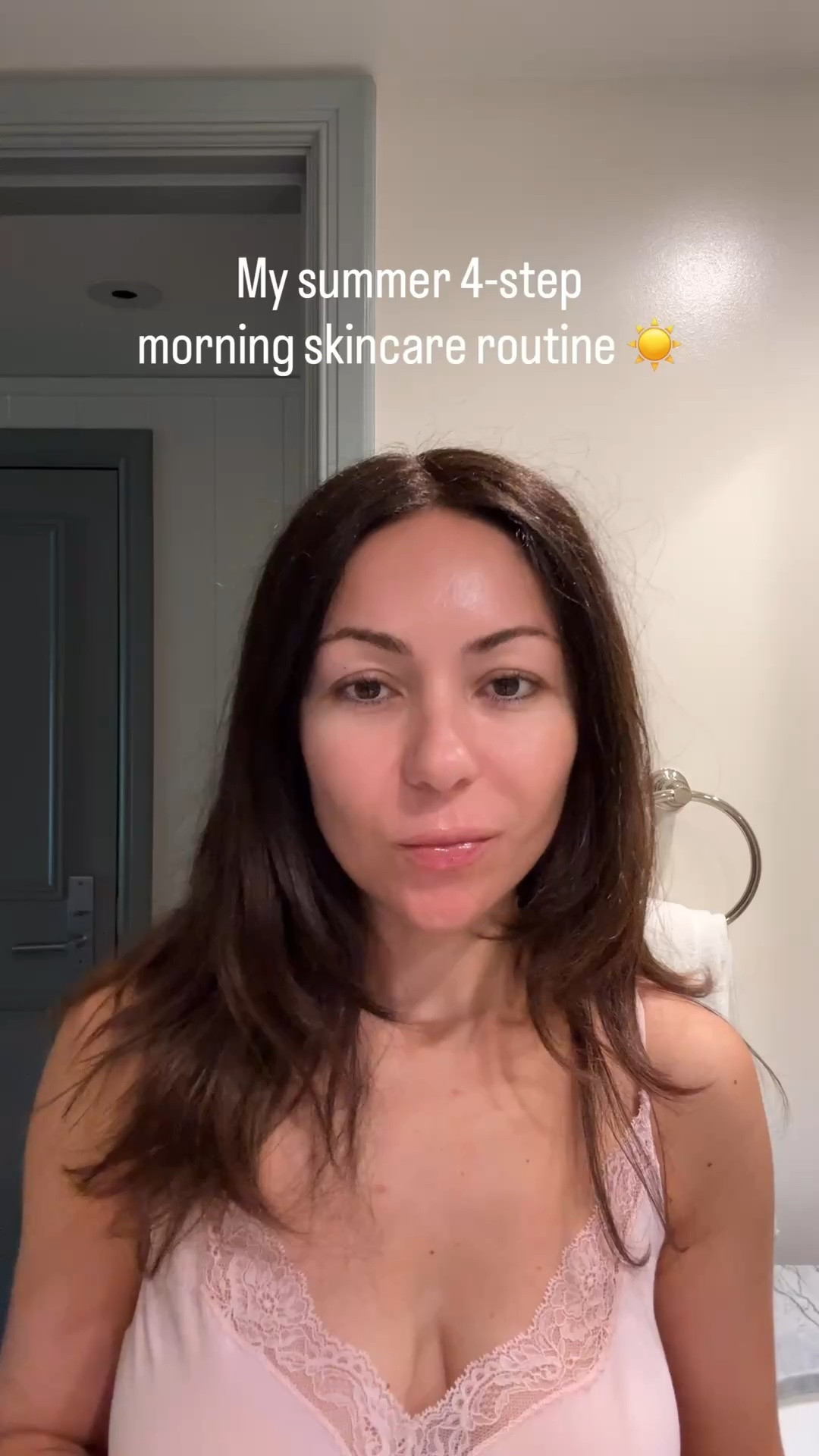 ☀️ My summer 4-step morning skincare skincare
1️⃣ Serum: #Babor AMPOULE CONCENTRATES
2️⃣ Eye Cream: #oneskin OS-01 EYE CREAM 
3️⃣ Moisturizer: #kiehls Super Multi-Corrective Cream 
4️⃣ Sunscreen: @Prequel Skin  solar shade #SPF #Sunscreen
Wearing #skims 💕
✨🧴 #skincareroutine #selfcare #morningskincare #skincare #glowyskin

#LTKgrwm #LTKselfcare #LTKmorningroutine