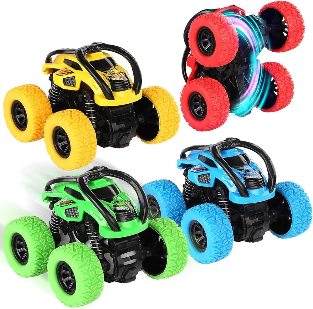 Friction Powered Monster Trucks for Boys Girls, 4WD Push and Go Inertia Cars Toy for Toddlers, 36... | Amazon (CA)