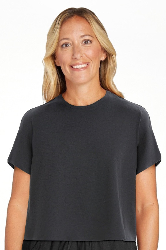 Athletic Works Women's ButterCore Cropped Tee with Short Sleeves, Sizes XS-XXXL | Walmart (US)