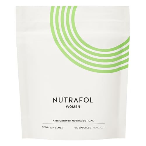 Nutrafol Women's Hair Growth Supplements, for Women Ages 18-44, Clinically Proven Hair Supplement for Visibly Thicker and Stronger Hair, Dermatologist Recommended - 1 Month Supply, 1 Refill Pouch | Amazon (US)
