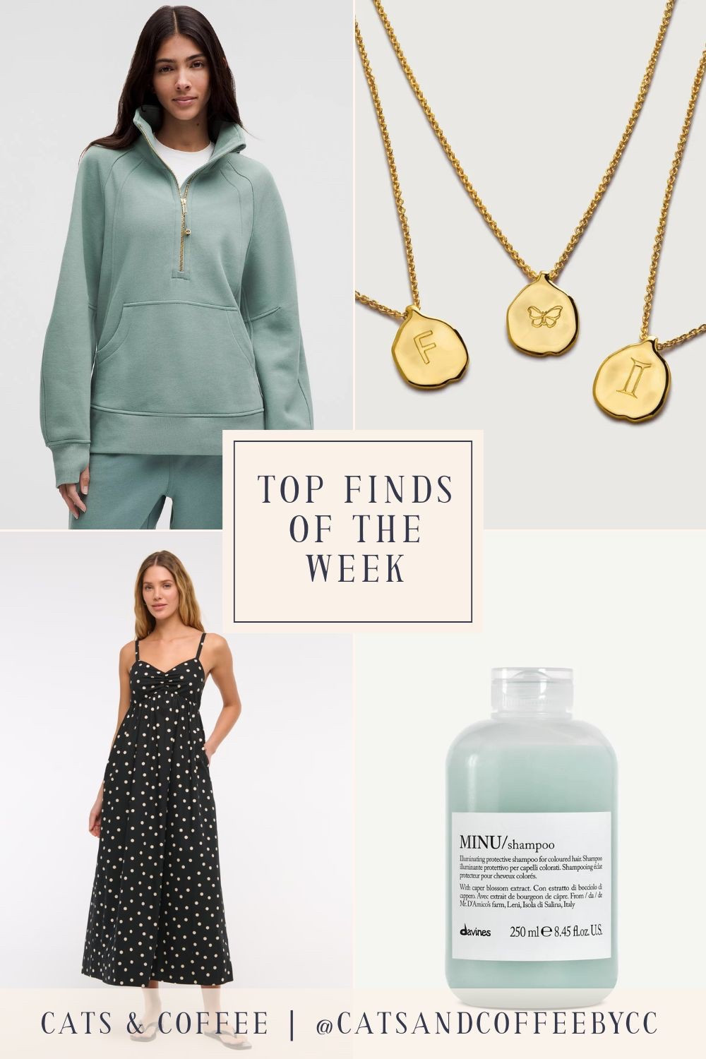 A cozy quarter-zip from Lululemon (currently on sale!), my favorite hair care products for fine color treated hair from Davines, a little luxury I wear on repeat from Monica Vinader, and a great new Abercrombie dress that will carry you through spring and summer!

#LTKSeasonal #LTKBeauty #LTKSaleAlert