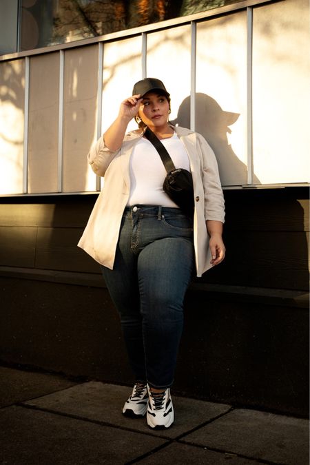 Code NICOLE40 at Torrid for ALL the workwear looks (and everything else). Blazers with hats and sneaks are my new go-to wether I’m meeting with clients or picking my daughter up from school! Easy way to elevate a very casual look. 

Wearing size 2X and 18S (short inseam) 

#LTKcurves #LTKstyletip #LTKworkwear