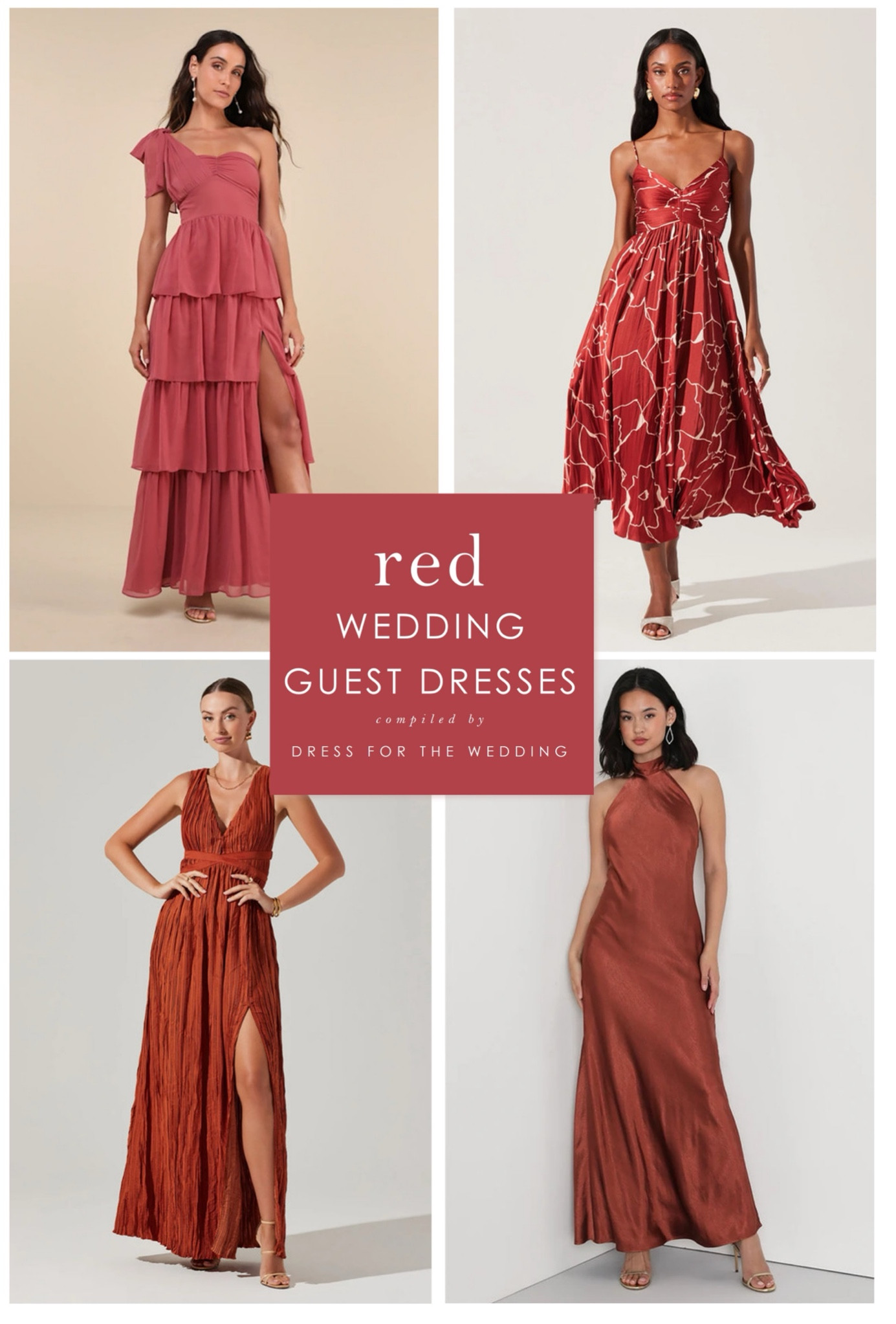 Rusty red wedding guest dresses for fall weddings 🍂Rusty red and rose colors are the perfect color to wear to your next wedding invitation. 

Red maxi dress
Cocktail dress
Wedding guest dress fall
Midi dress  #ltkseasonal #ltkstyletip #ltkwedding

#LTKBeauty #LTKFallSale #LTKParties