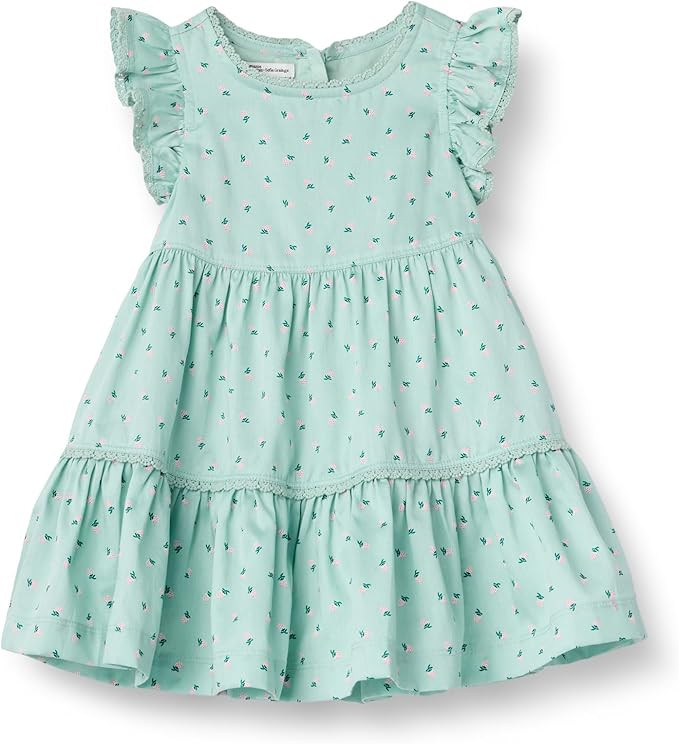 Amazon Essentials x Sofia Grainge Toddlers and Baby Girls' Woven Cotton Sateen Fit & Flare Casual... | Amazon (US)