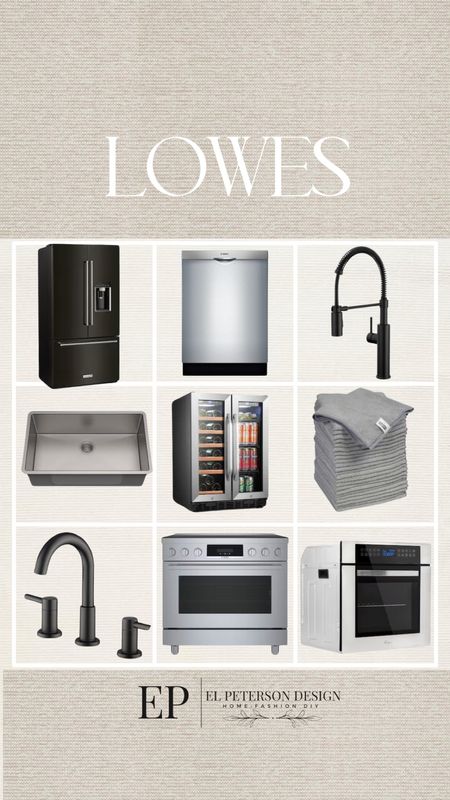 @Loweshomeimprovement #Lowespartner #AD 
Electric wall oven
Faucet
Oven
Sink
Kitchen towel
Dishwasher 
Indoor wine cooler 


#LTKhome