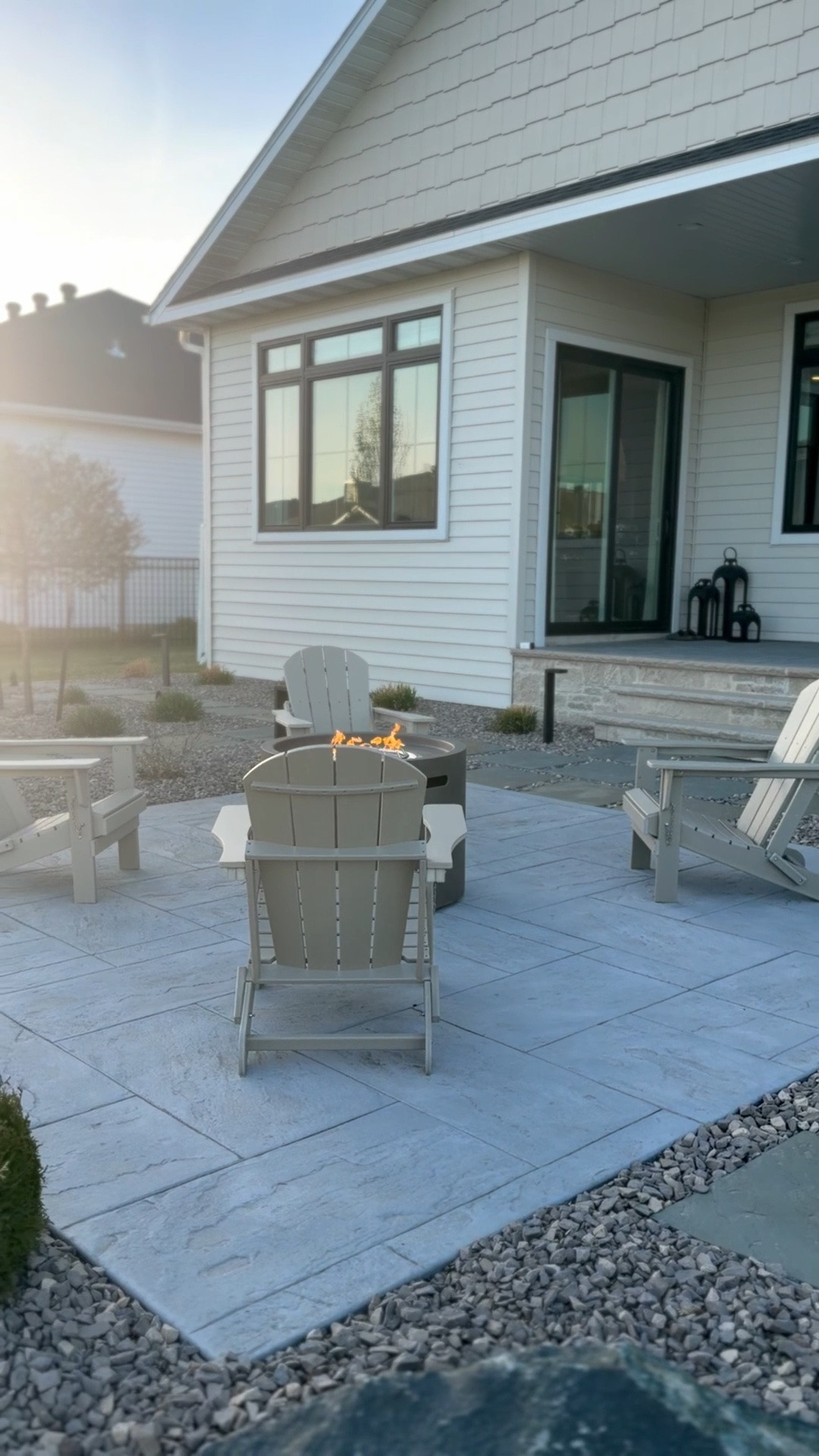 #ad Patio season is here and we are ready! 🙌 We bought these Adirondack chairs last summer and I love that they fold for easy storage in the off season. They are so comfortable, weatherproof and durable. @Wayfair #wayfairpartner #wayfair

#LTKHome #LTKSeasonal #LTKSaleAlert
