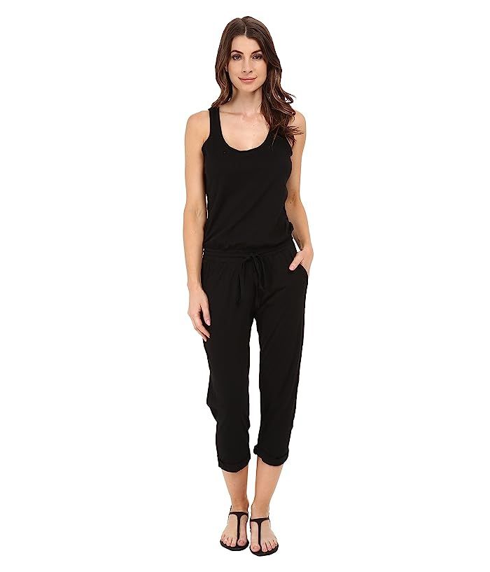 Michael Stars Cotton Modal Tank Jumpsuit (Black) Women's Jumpsuit & Rompers One Piece | Zappos