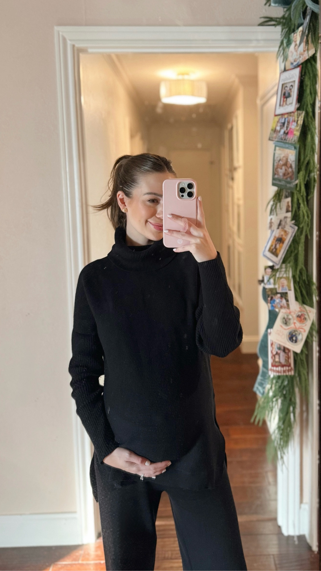 You will see this Amazon sweater set (not maternity) on repeat up until I give birth and probably after too 😆 So cozy! I’m wearing my normal size and removed the drawstring from the pants for a more elevated look. 

*I’ve washed this a few times now on delicate and have hung to dry every time so I can’t speak to how it holds up in the dryer!

#LTKootd #LTKBump #LTKFindsUnder100