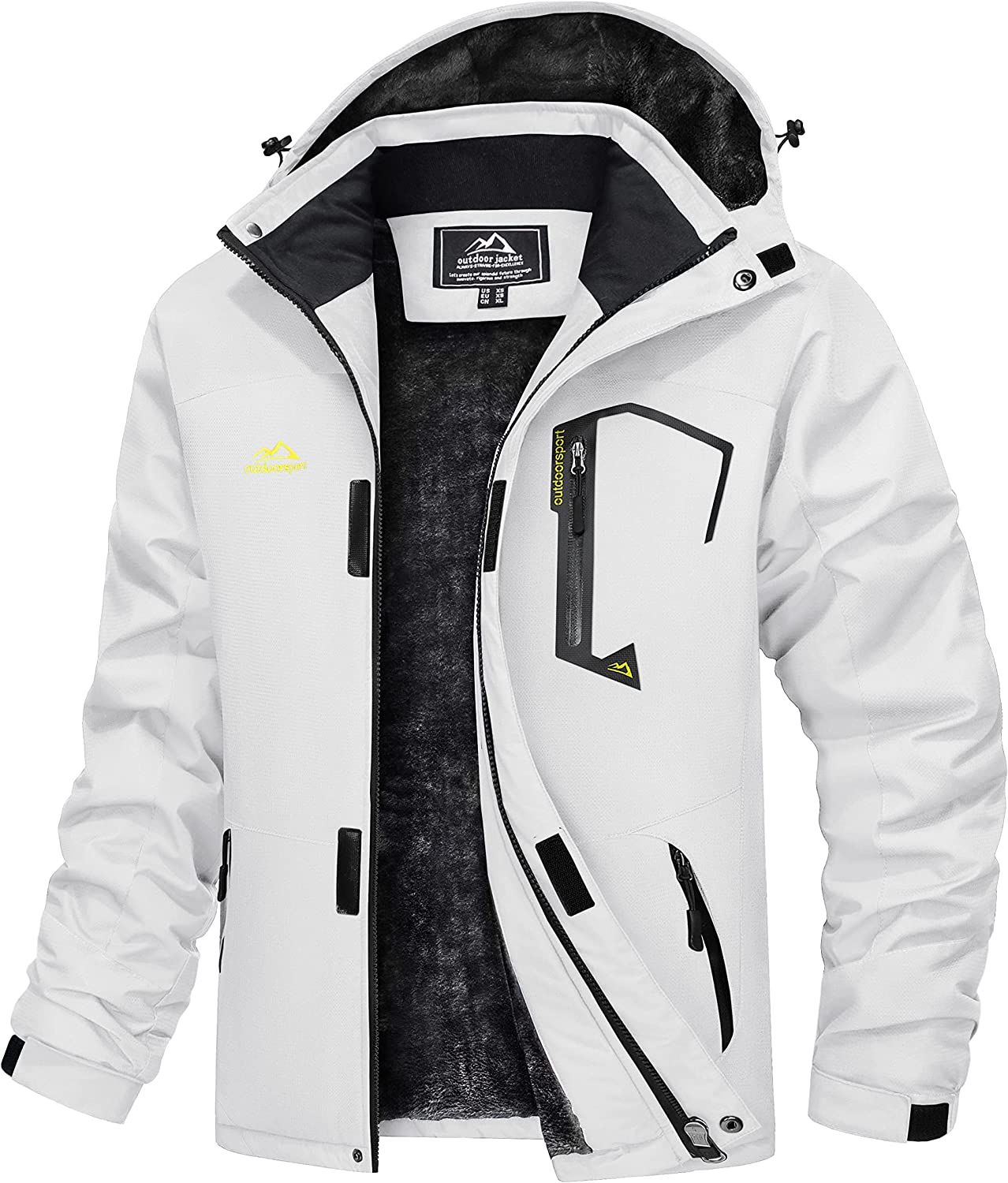 MAGCOMSEN Men's Winter Coats Waterproof Ski Snow Jacket Warm Fleece Jacket Parka Raincoats with M... | Amazon (US)