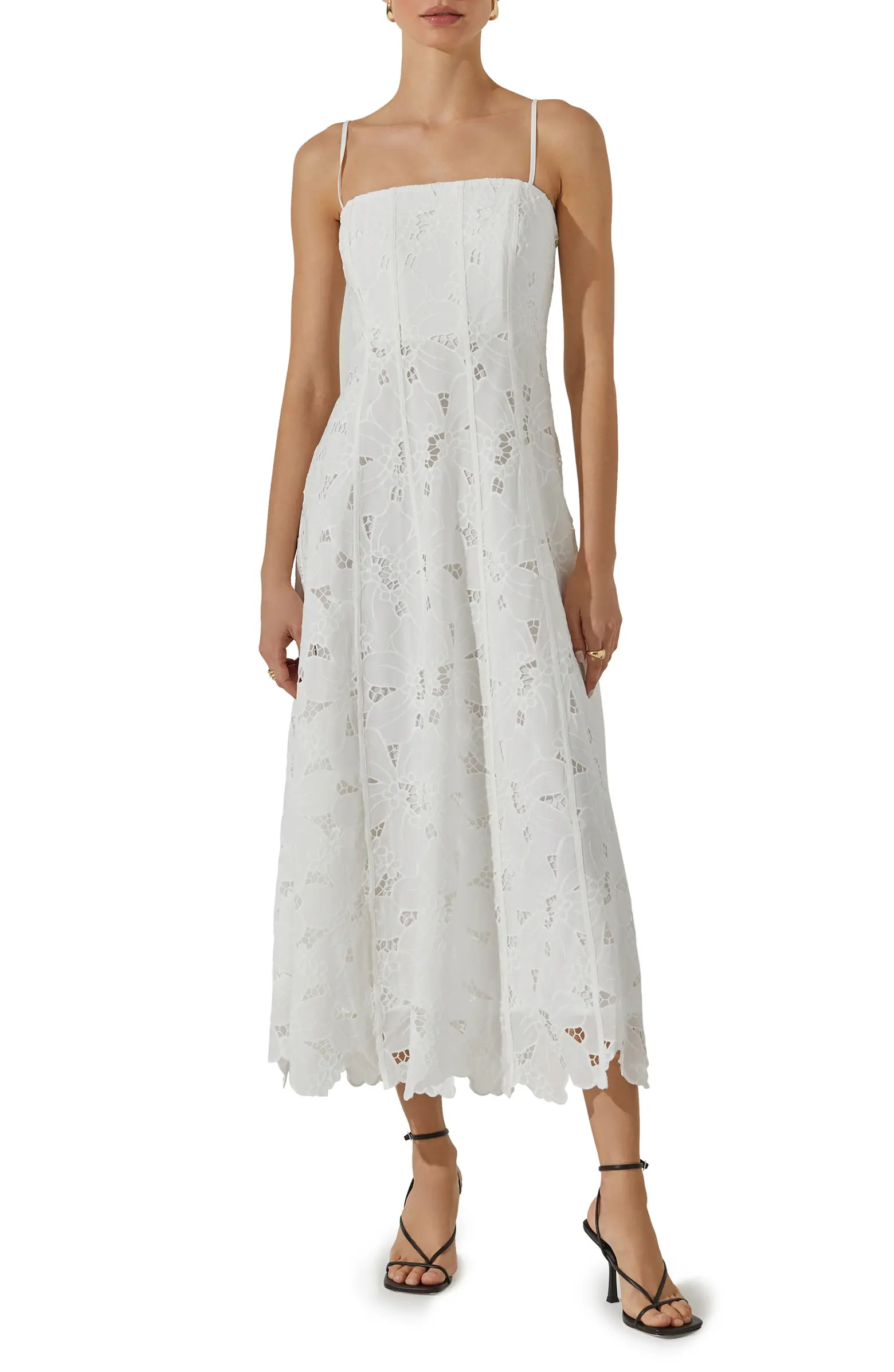 Floral Lace Midi Dress | Nordstrom