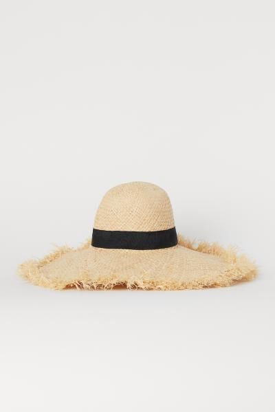 Paper Straw Sun Hat - Light beige - Ladies | H&M US | H&M (US + CA)