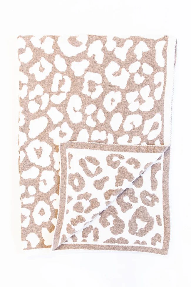 Keep You Warm Blanket Beige Animal Print | The Pink Lily Boutique