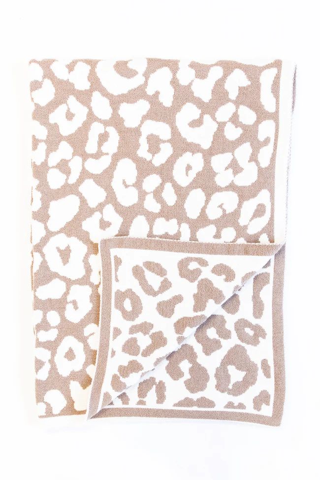 Keep You Warm Blanket Beige Animal Print FINAL SALE | The Pink Lily Boutique