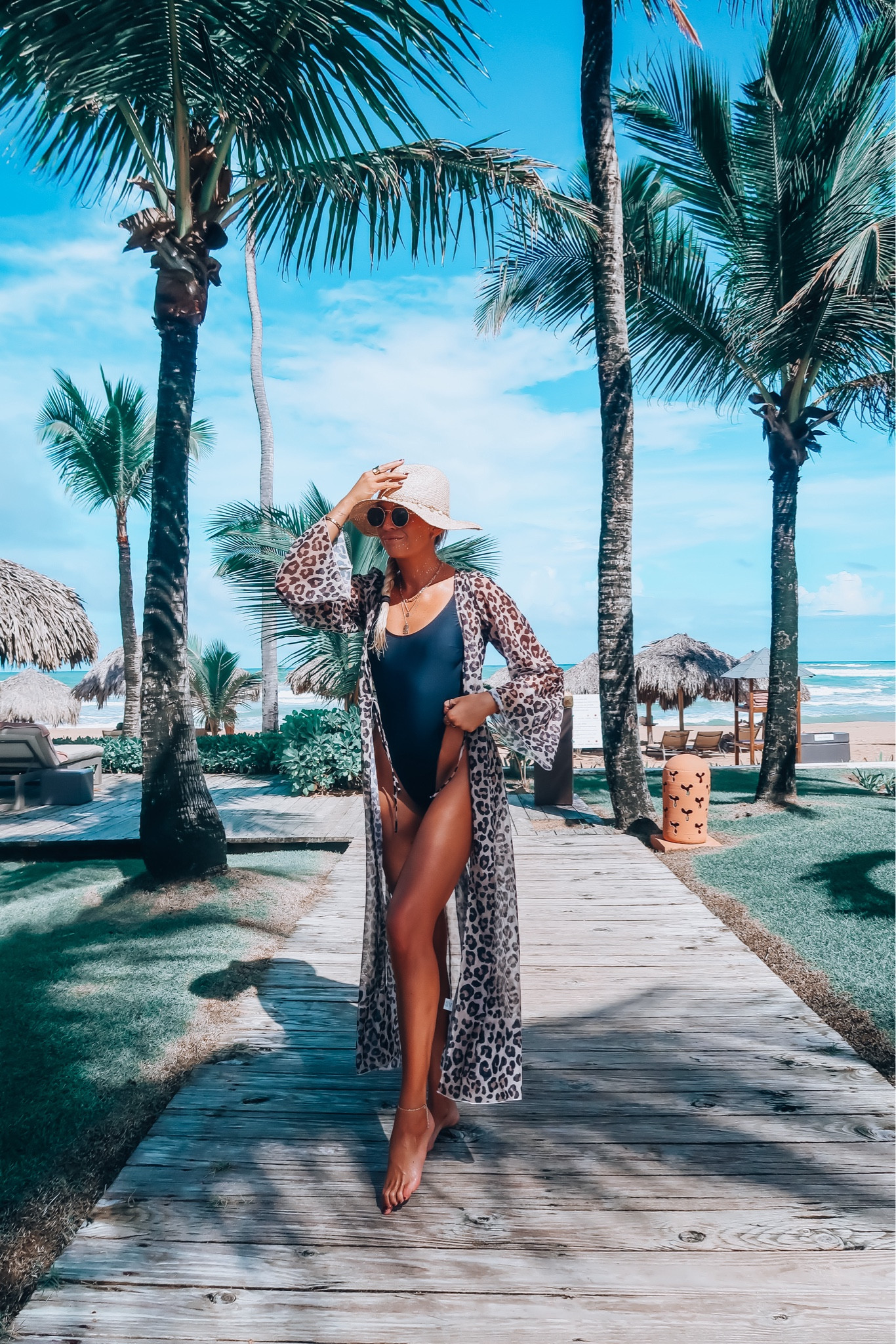 Wearing a size small in the cover up, it runs big! 

#LTKSwim