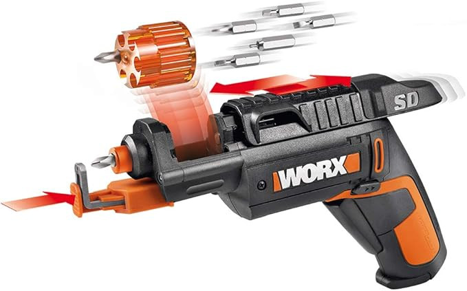 Worx 4V Electric Screwdriver, Rechargeable Cordless Power Screwdriver Set with 6 Bits, Screw Hold... | Amazon (US)