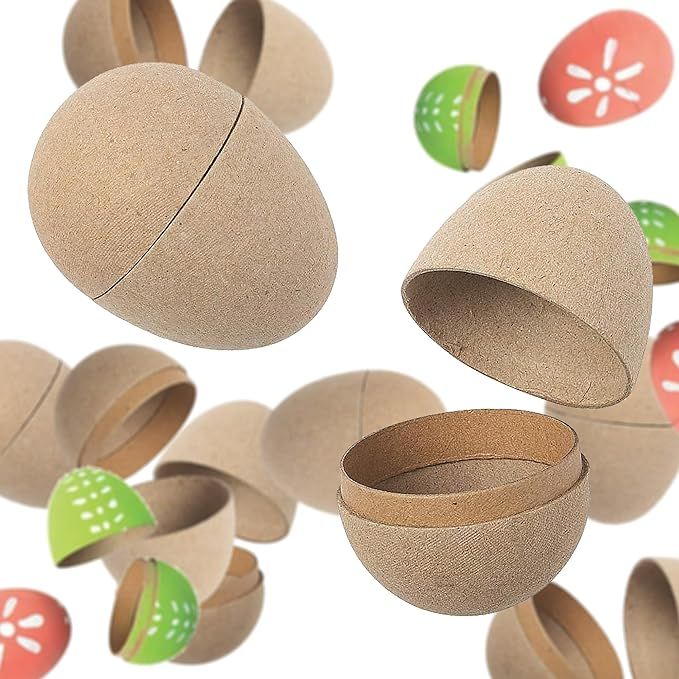 Oriental Trading DIY Easter Eggs - Craft 12 Durable Easter Eggs Empty Effortlessly - Create Adora... | Amazon (US)