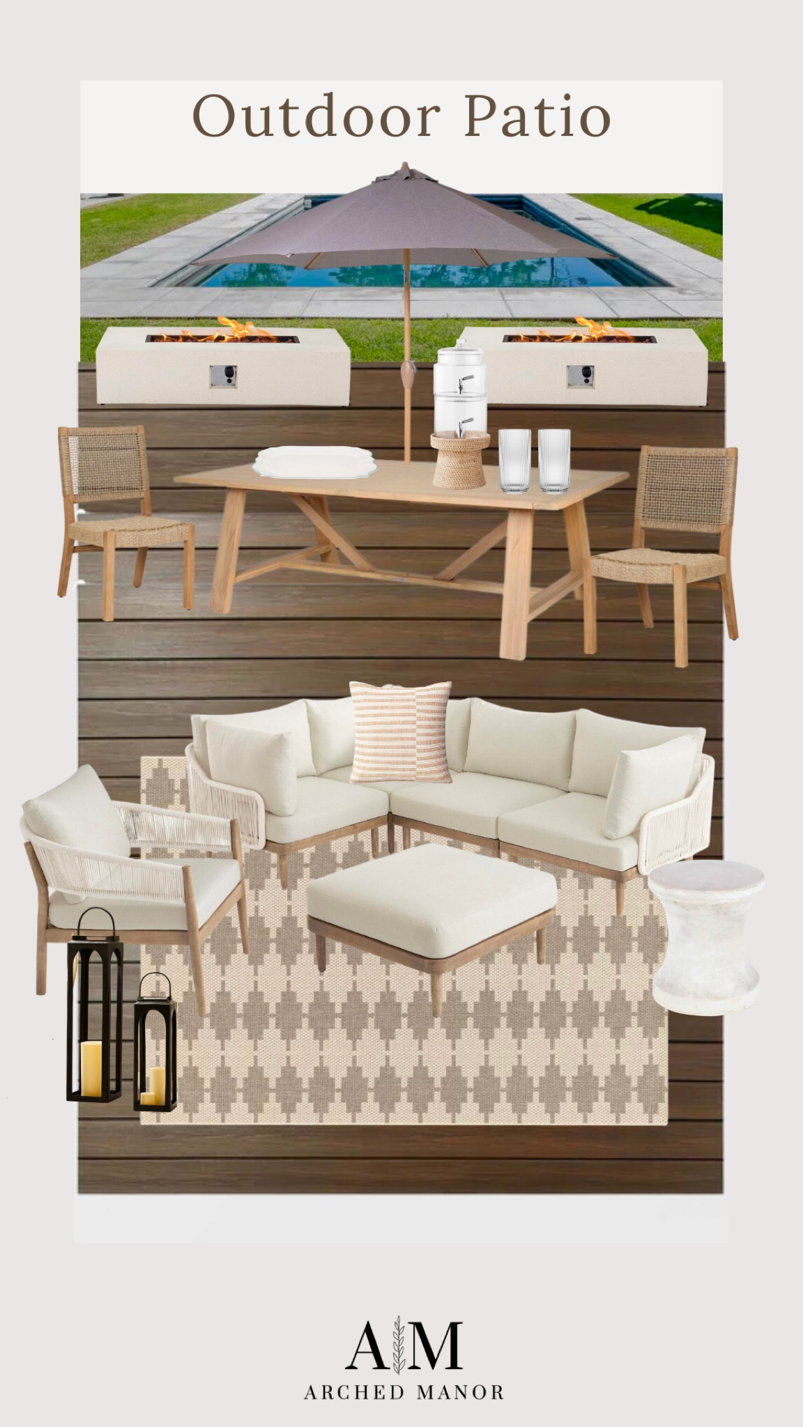 Outdoor patio, outdoor dining, outdoor sitting, fire pit, outdoor decor, outdoor rug

#LTKunder50 #LTKsalealert #LTKhome