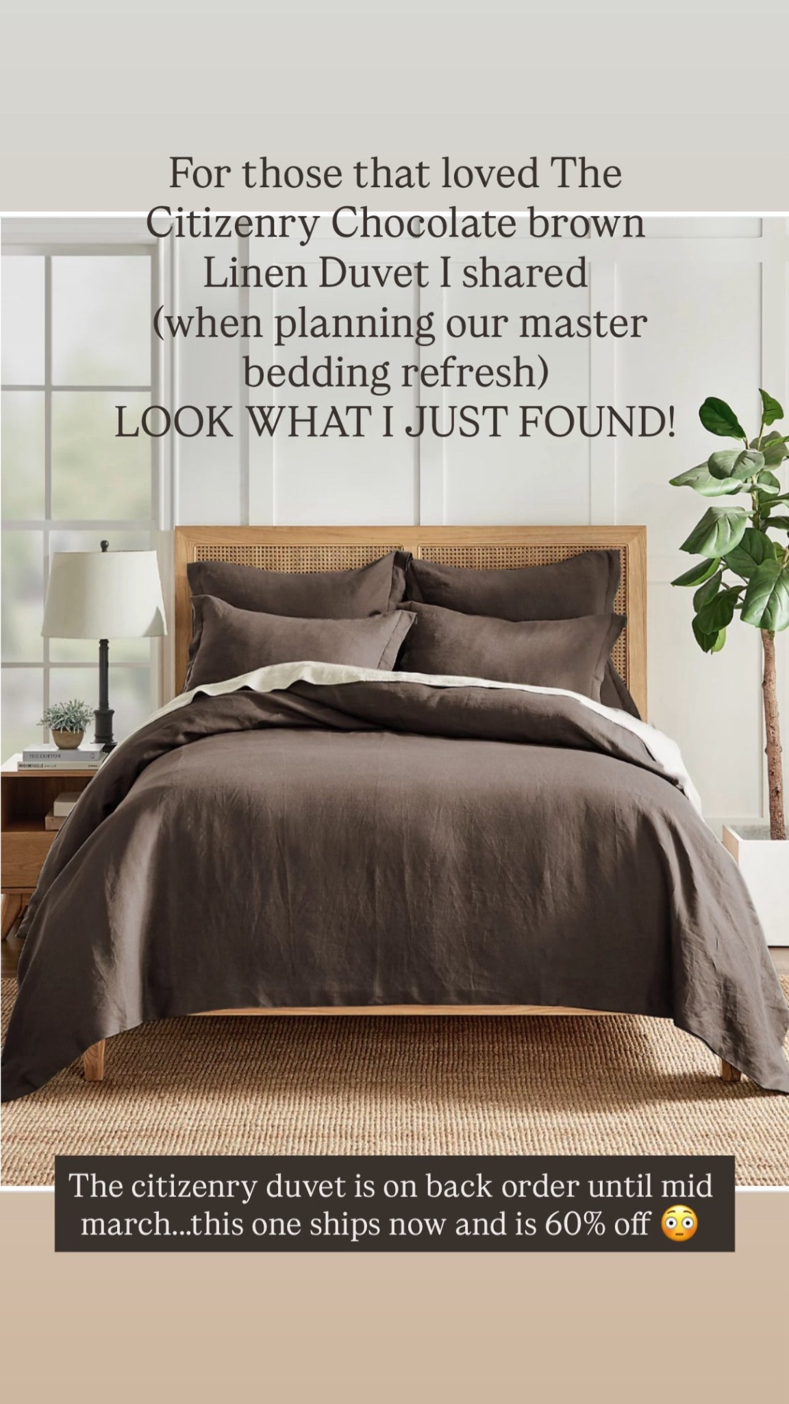 Chocolate brown washed linen duvet! Looks like a designer but it’s on major sale! King is $240 😳

Multiple colors and sizes available!
Code TWODAY

#LTKSaleAlert #LTKHome