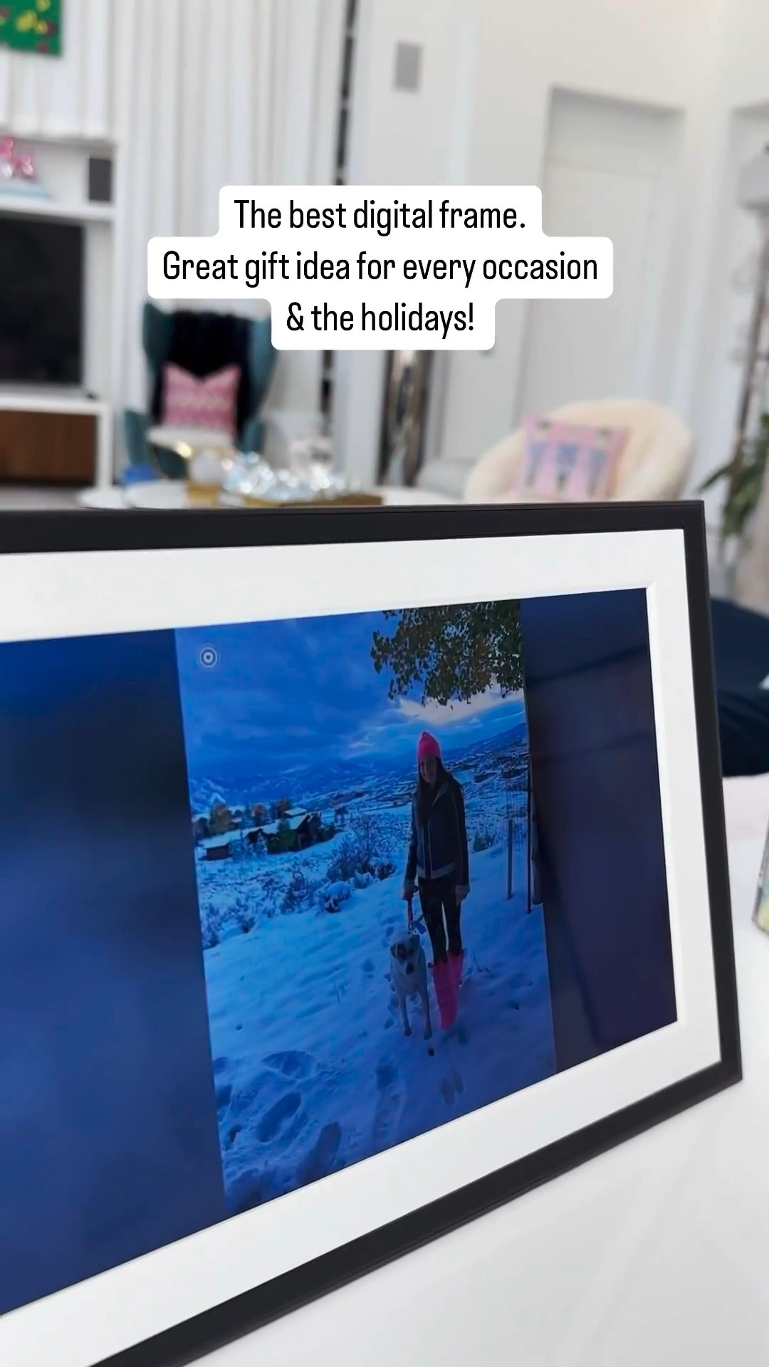 DECK THE HALLS 🎄💗 Although we're under construction in parts of our house this year, I've decorated a few areas for Christmas! 🎄

I also found this Digital Frame that I've set up right now to replay holiday memories. 

It's easy to set-up...Just download the app, connect to your device and you can add unlimited photos and videos. 

It's an easy way to stay connected to family and friends.

You can invite them to add photos to your frames and to theirs also from anywhere! 
This frame also plays your iPhone live photos. 

The best digital frame! Shown here in the Carver Mat. (Gravel with White Mat). Great gift idea for every occasion & the holidays!  🎁

$45 off now thru Dec 3rd with code BLACKFRIDAY 



#ad @auraframes #aurapartner 
#giftguide #christmasmemories
#digitalframe #holidaygift #christmasgift


#LTKGiftGuide #LTKHome #LTKHoliday