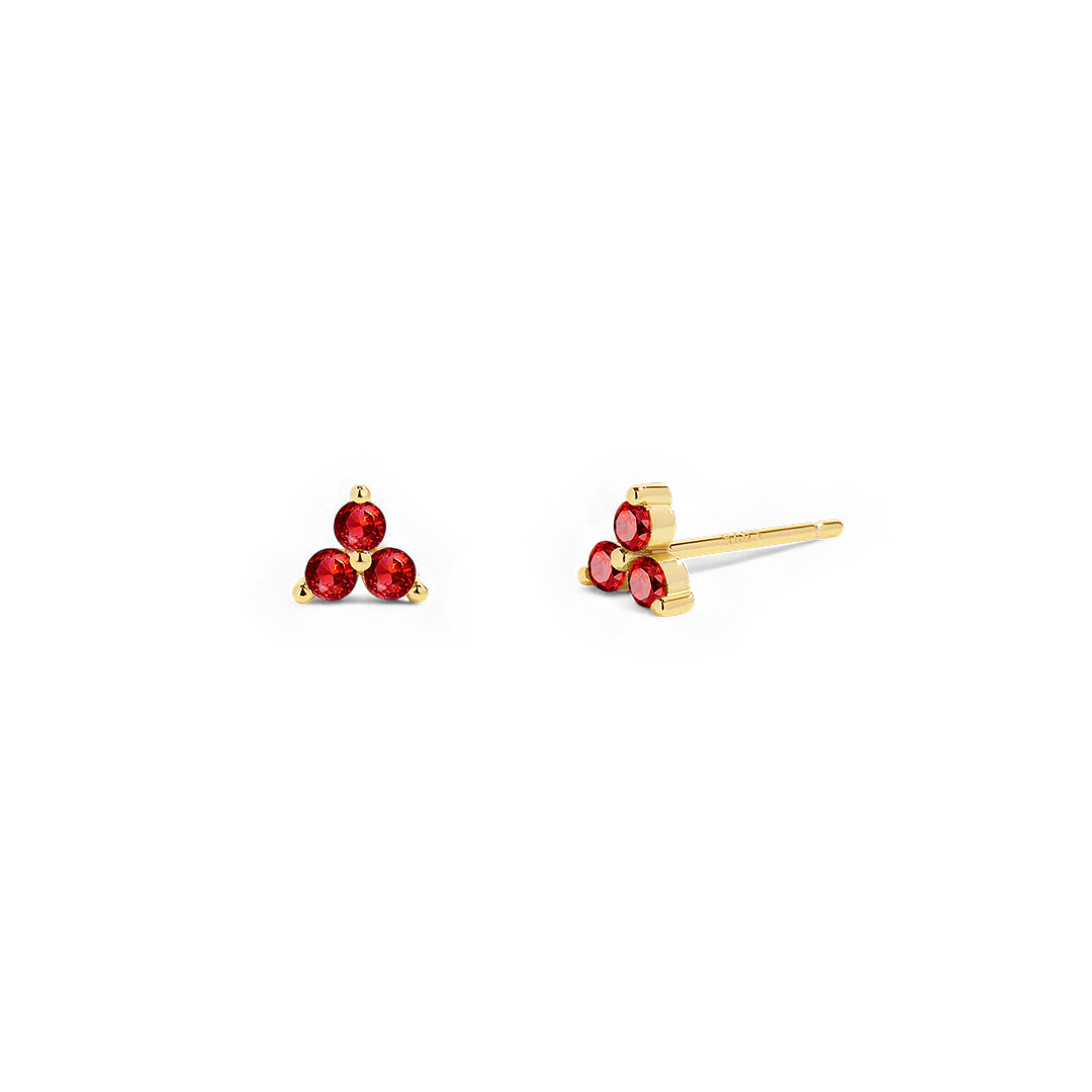 Trinity Birthstone Earrings | Mint & Lily