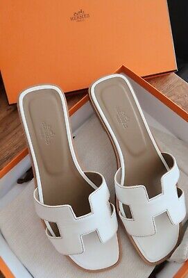 BRAND NEW! Hermes Oran Sandal 37.5 -includes box and dust bags for each sandal  | eBay | eBay US