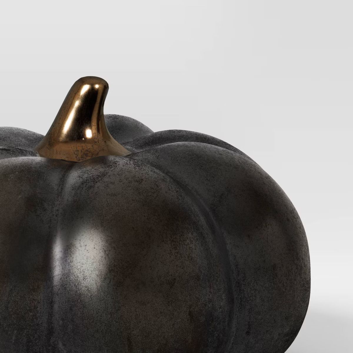 Medium Patina Ceramic Pumpkin Figurine Black - Threshold™ | Target