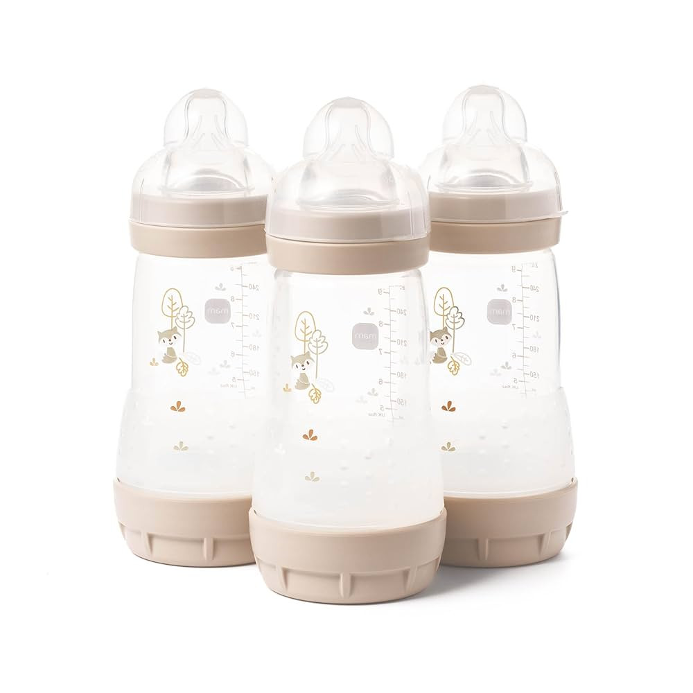 MAM Easy Start Anti-Colic Baby Bottles | 3 Pack (3 x 260) | Self-Sterilising Baby Milk Bottle | M... | Amazon (UK)