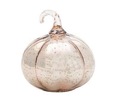 Mercury Glass Pumpkins, Rose Gold - Small | Pottery Barn (US)