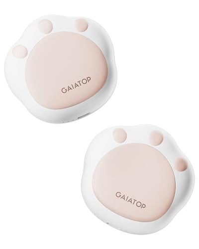 Gaiatop Hand Warmers Rechargeable, 2 Pack Cute Cat Paw Design 3 Levels Magnetic Electric Pocket Heater, Reusable Portable Hot Hands Stocking Stuffers Gifts for Women Men Cat Lover | Amazon (US)