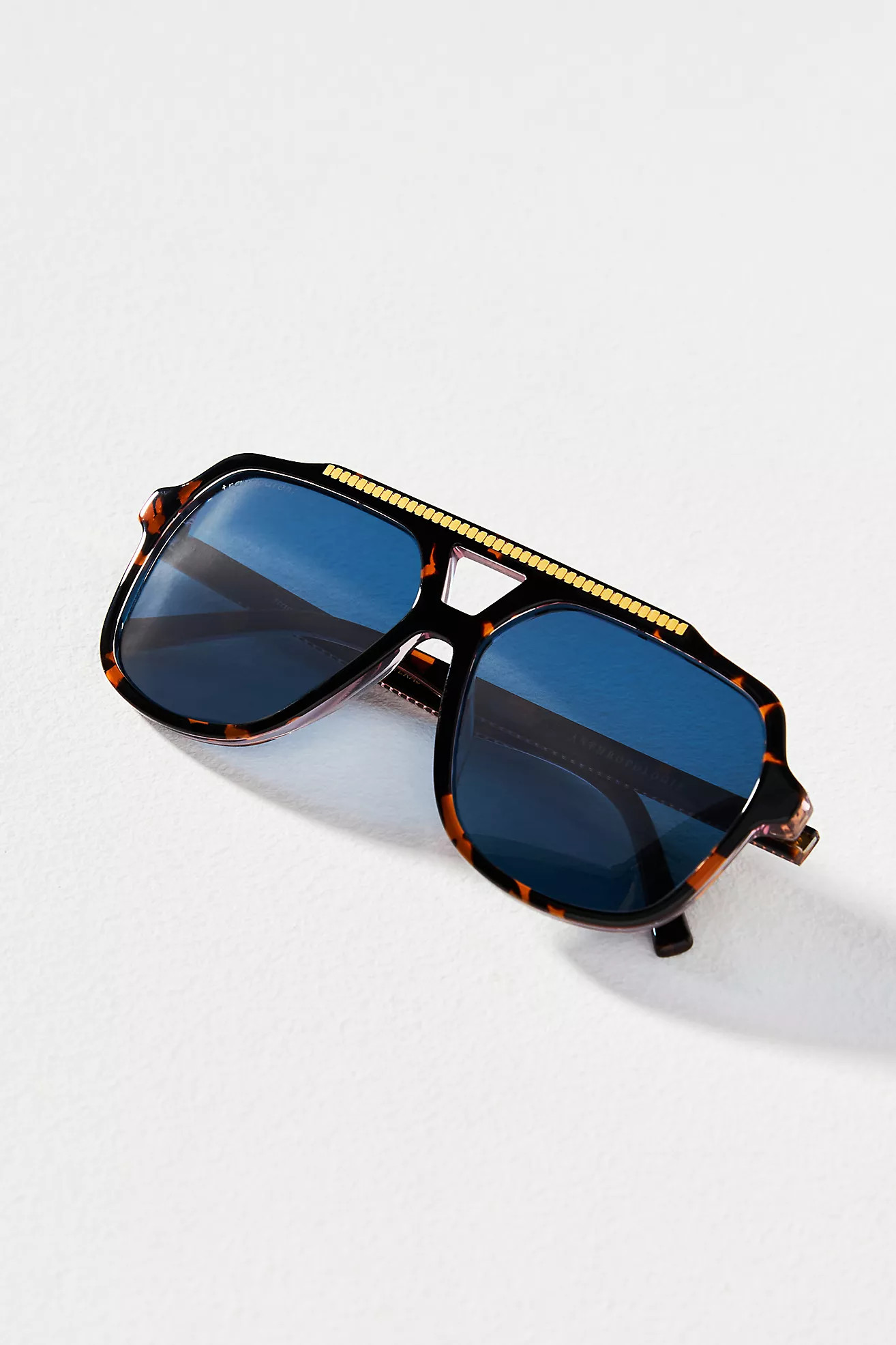 Transparent x Anthropologie Ryan Aviator Sunglasses | Anthropologie (US)