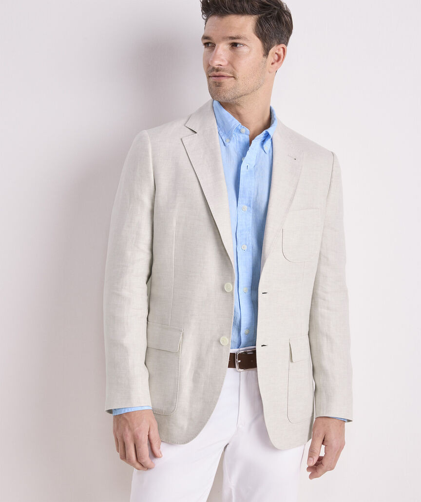 Linen Textured Blazer | vineyard vines