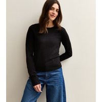 Women's Black Crew Neck Jumper New Look | New Look (UK)