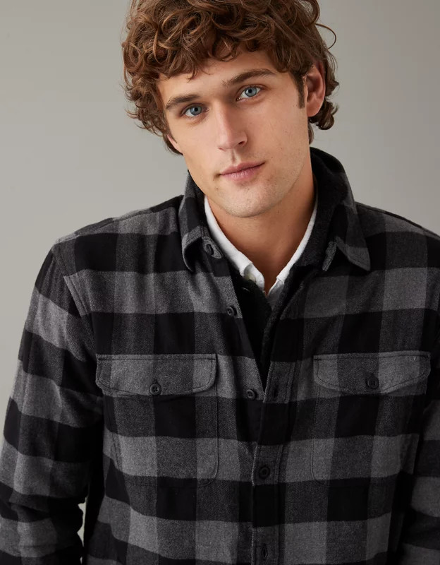 AE Super Soft Flannel Shirt | American Eagle Outfitters (US & CA)