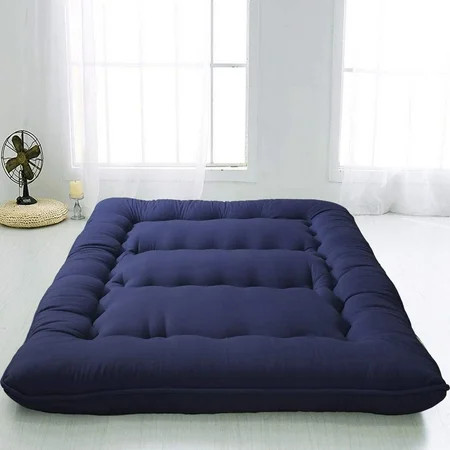 MAXYOYO Japanese Floor Mattress Futon Mattress, Thicken Tatami Mat Sleeping Pad Foldable Roll Up Mat | Walmart (US)