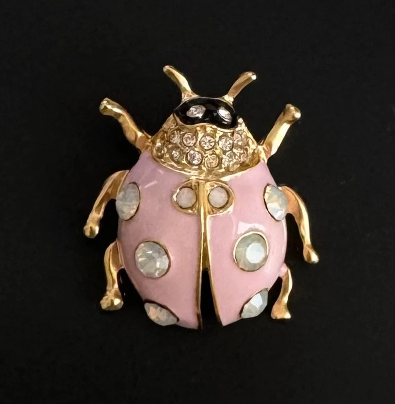 Adorable vintage style  ladybug brooch pin | Etsy (US)