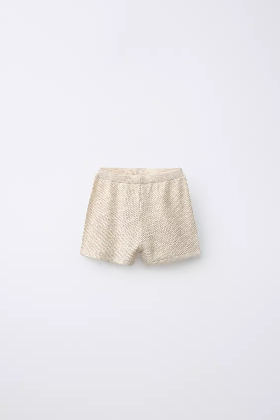 TEXTURED KNIT BERMUDA SHORTS | Zara UK