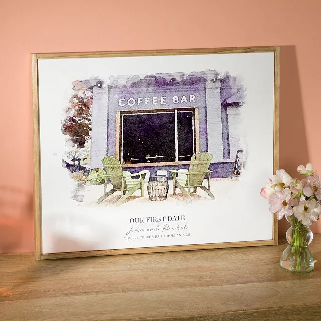 Where it All Began Couple Art | UncommonGoods