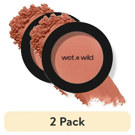 (2 pack) Wet n Wild Color Icon Blush Makeup, Infused with Jojoba Oil, Mellow Wine, 0.21 oz | Walmart (US)