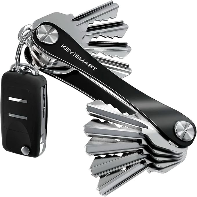 KeySmart Compact Key Organizer and Holder - Minimalist Keychain Case for Keys, Car Fobs - Expanda... | Amazon (US)
