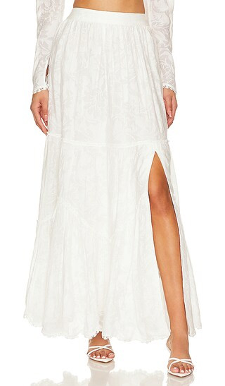 Ilara Maxi Skirt in White | Revolve Clothing (Global)