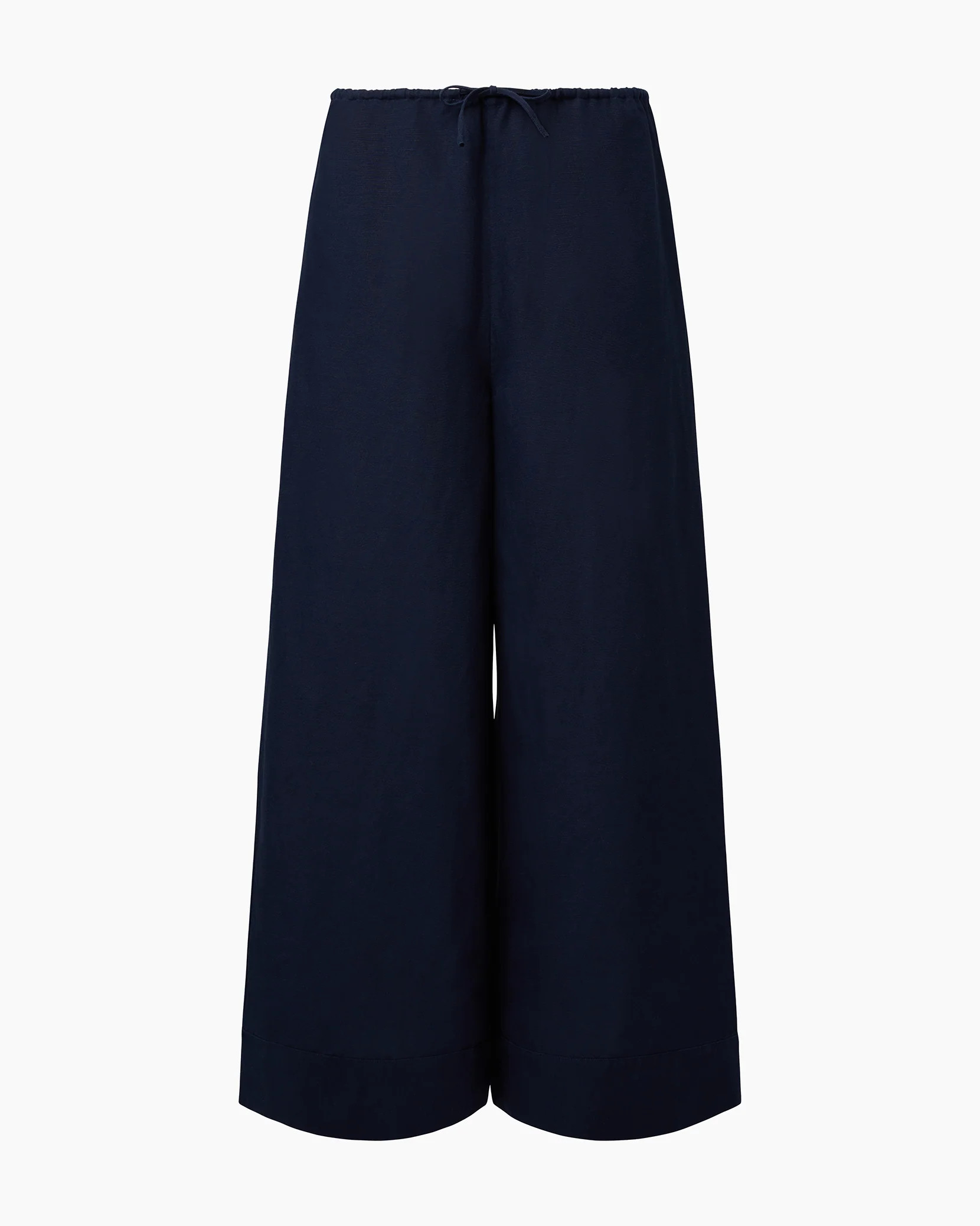 Air Linen Wide Leg Drawstring Pant | onia