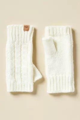 UGG® Cable-Knit Fingerless Gloves | Anthropologie (US)