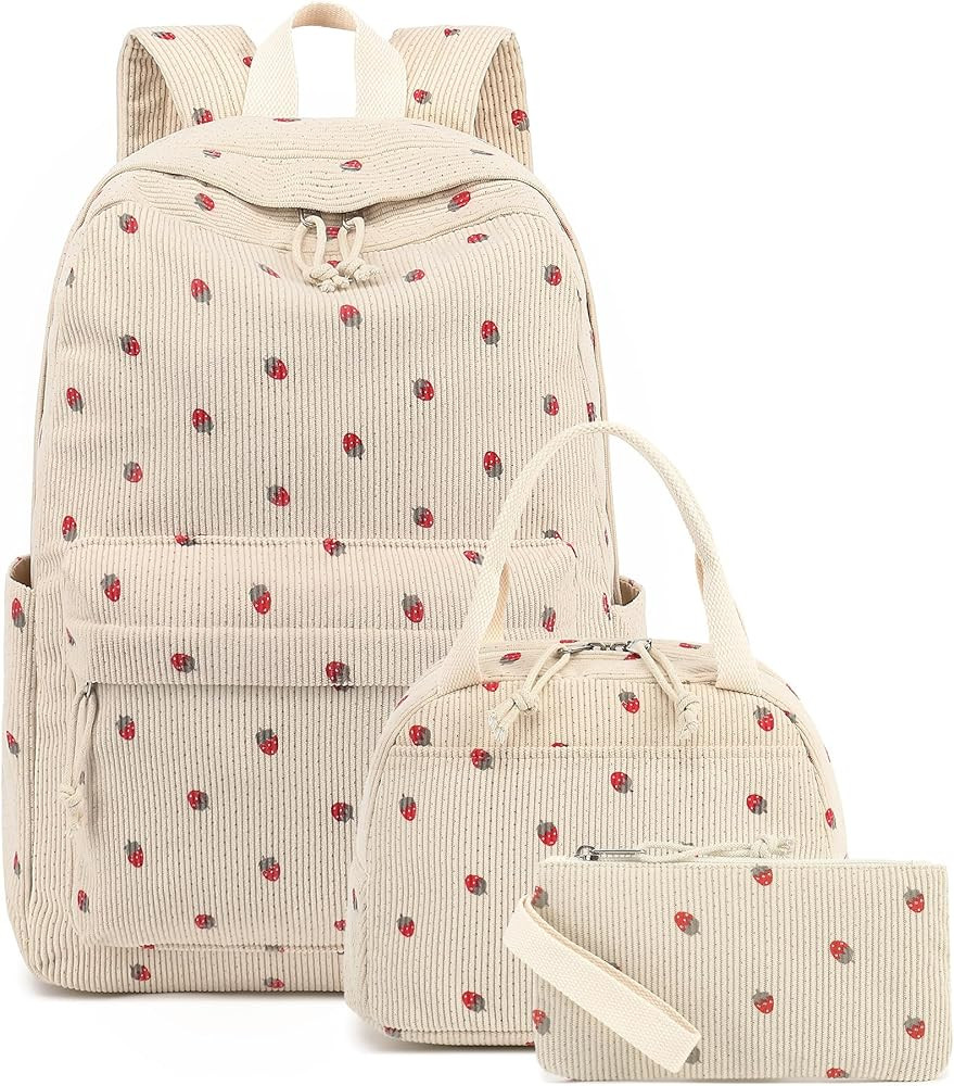 Bluboon School Backpack Teens Girls Boys Kids School Book Bags with Lunch Box Pencil Bag | Amazon (US)