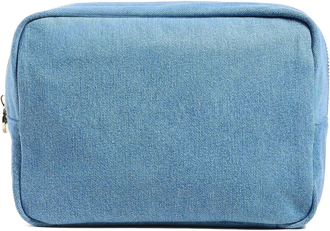 Stoney Clover Lane Women's Denim Large Pouch, Blue Denim, One Size at Amazon Women's Jeans store | Amazon (US)