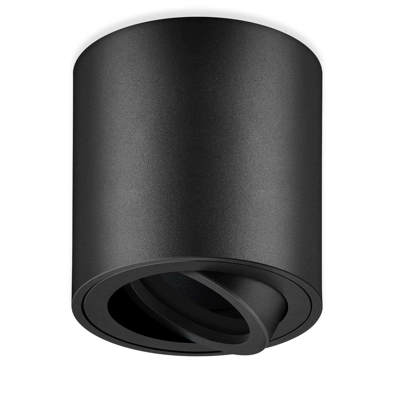GeyouLux Aufbauspot GU10, 30° Schwenkbar Deckenspots Schwarz, Φ80×84mm Aufbaustrahler mit GU10... | Amazon (DE)