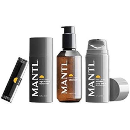 MANTL I The Starter Kit | Men’s Skincare Routine | Cleanse, Moisturize, Soothe, and Protect | Face W | Amazon (US)