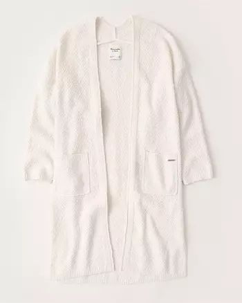 Textural Open-Front Cardigan | Abercrombie & Fitch US & UK