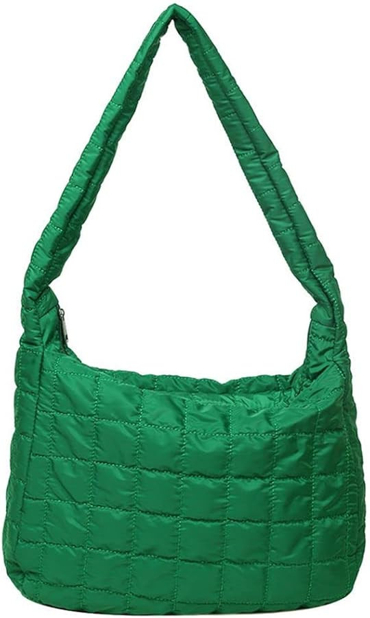 Women's Quilted Shoulder Bag Padded Tote Bag Large Capacity Hobo Purse Lightweight Nylon Padding ... | Amazon (US)